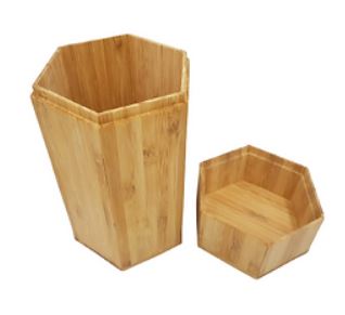Bamboo Hexagon Canister